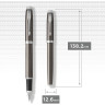 Ручка перьевая PARKER IM DARK ESPRESSO CT, F CW1931650